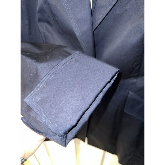 Kate Hill Jacket Womens Sz 14 Navy Blazer One Button Career Nautical Stretch New - Picture 4 of 9